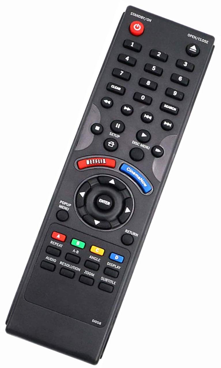 UBay New Blue Ray Disc Remote Control D058 for DYNEX Blue Ray DVD DISC - Image 1